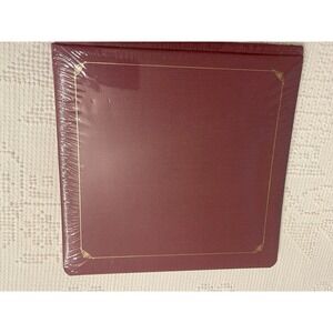 Creative Memories 12x12 Album Sterling Burgundy W/gold Foil White Pgs Sealed NEW